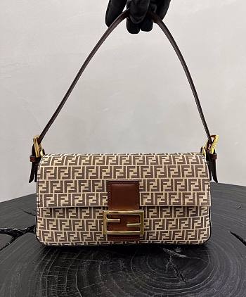 Fendi Baguette 1997 Beige split leather bag