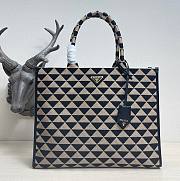 Prada Symbole jacquard fabric large bag - 1