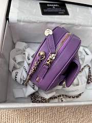 Chanel New Heart Shaped Bag AS2060 Purple - 2