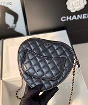 Chanel New Heart Shaped Bag AS2060 Black - 2