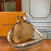 Louis Vuitton Alma BB Ebene Canvas Handbags Orange - 5