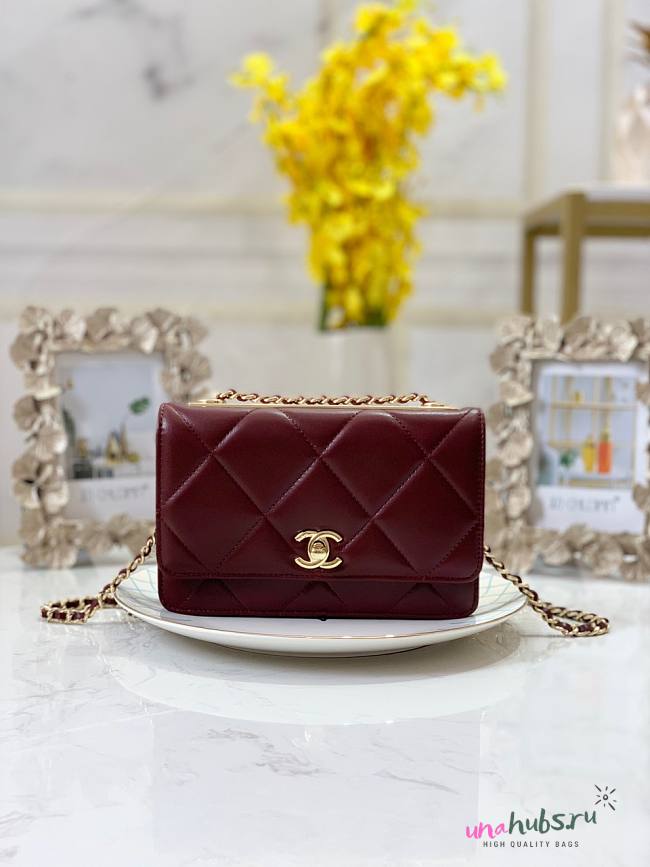 Chanel woc 19cm wine  - 1