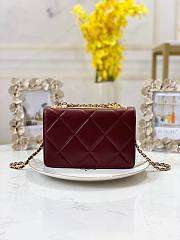 Chanel woc 19cm wine  - 2