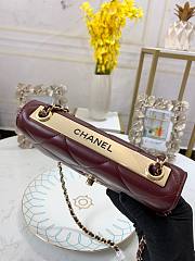 Chanel woc 19cm wine  - 3