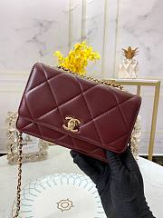 Chanel woc 19cm wine  - 4