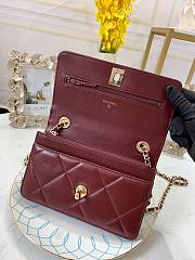 Chanel woc 19cm wine  - 5