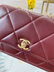 Chanel woc 19cm wine  - 6