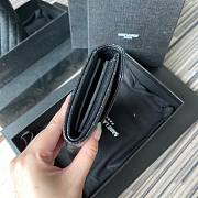 YSL all black wallet 19cm - 6