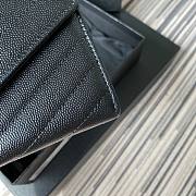 YSL all black wallet 19cm - 4