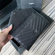 YSL all black wallet 19cm - 2