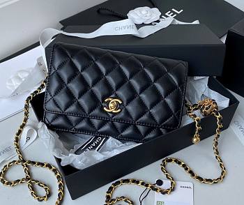 Chanel woc wallet on chain gold 19cm