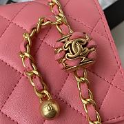 Chanel woc wallet on chain gold 19cm pink - 5