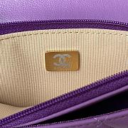 Chanel woc wallet on chain gold 19cm purple - 4