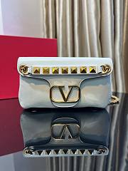 VALENTINO Garavani Vlogo White Shoulder Bag - 1