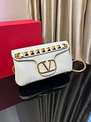 VALENTINO Garavani Vlogo White Shoulder Bag - 5