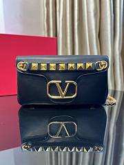 VALENTINO Garavani Vlogo Black Shoulder Bag - 1