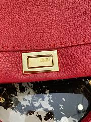 Fendi Peekaboo Togo Red leather bag - 4