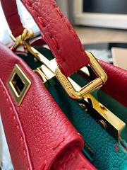 Fendi Peekaboo Togo Red leather bag - 2