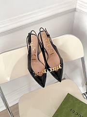 Gucci patent black heels - 4