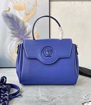 Versace La Medusa Large Handbag in blue 35cm - 1