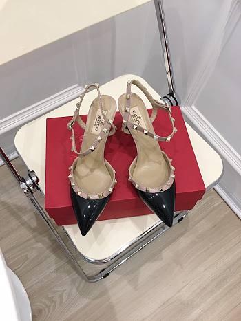 Valentino black patent heels 10cm