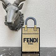 Fendi mini tote raffia sunshine bag - 1