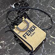 Fendi mini tote raffia sunshine bag - 4