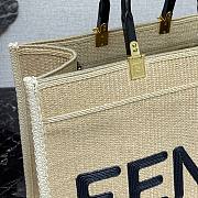 Fendi medium tote raffia sunshine bag - 6