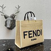 Fendi medium tote raffia sunshine bag - 5