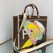 FENDI SUNSHINE MEDIUM FF fabric shopper tote bag - 6