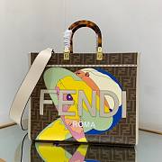 FENDI SUNSHINE MEDIUM FF fabric shopper tote bag - 4
