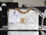 Chanel 19 White Gold Hardware 26cm - 1