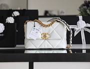 Chanel 19 White Gold Hardware 26cm - 2