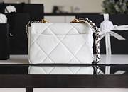 Chanel 19 White Gold Hardware 26cm - 4