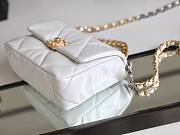 Chanel 19 White Gold Hardware 26cm - 5