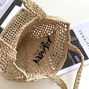 Prada small logo raffia tote - 5