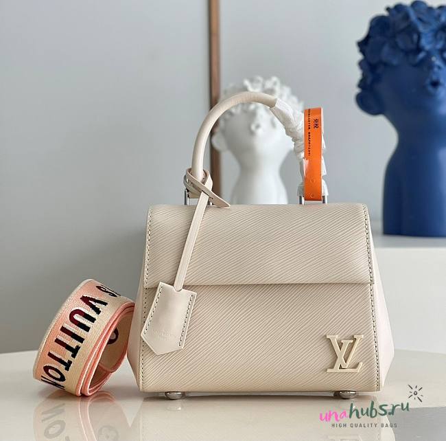 Louis Vuitton Cluny Mini Epi Leather White - 1