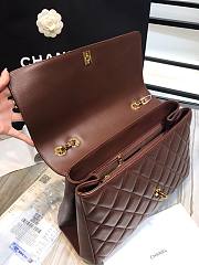 Chanel Flap Bag Large Red Gold Hardware 33cm - 5