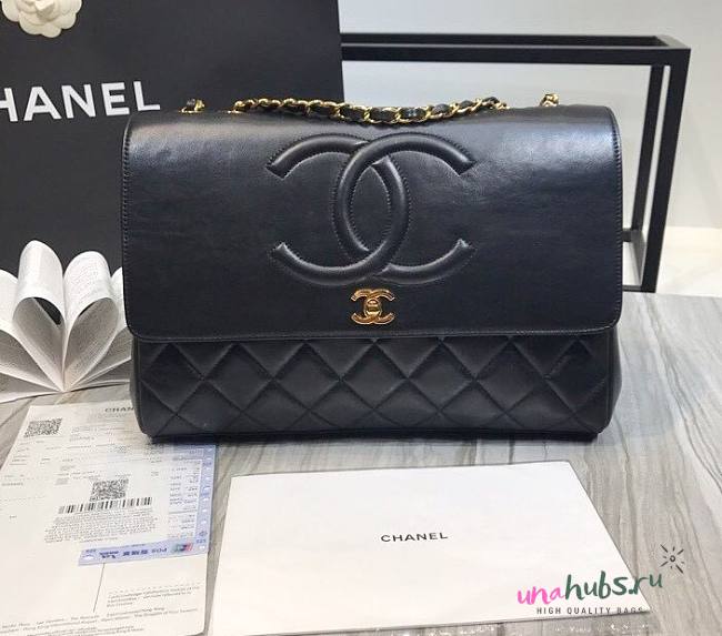 Chanel Flap Bag Gold Hardware Large 33cm - 1