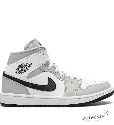 Air Jordan 1 Mid Light Smoke Grey / Black - 1