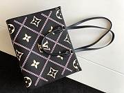 LV OnTheGo MM Monogram Empreinte Leather Black M45595 - 2