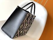 LV OnTheGo MM Monogram Empreinte Leather Black M45595 - 3