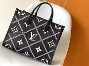 LV OnTheGo MM Monogram Empreinte Leather Black M45595 - 5