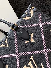 LV OnTheGo MM Monogram Empreinte Leather Black M45595 - 6