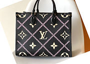 LV OnTheGo MM Monogram Empreinte Leather Black M45595 - 1