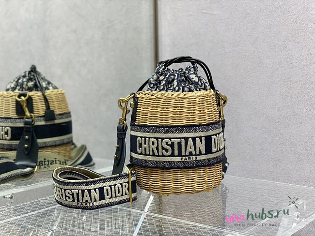 Dior Wicker Bucket Bag - 1