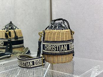 Dior Wicker Bucket Bag