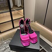 Versace hot pink heels - 2