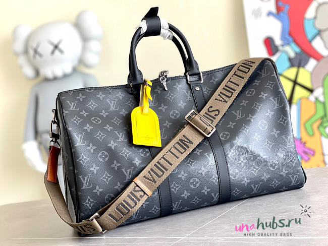 Louis Vuitton Keepall Bandoulière 45 Monogram Eclipse - 1