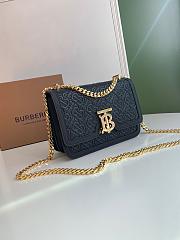 Burberry Small Leather Thomas Crossbody Black Bag - 5